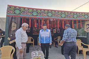 نظارت‌های بهداشتی بر مواکب جاماندگان اربعین در شهرستان کوار