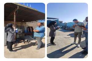 بازدید کارشناس بهداشت حرفه‌ای از کارگاه‌های کوچک شهرستان کوار