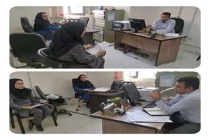 جلسه درون بخشی واحد بهداشت حرفه ای با حضور کارشناسان واحد