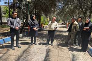 بازدید کارشناسان اداره جهاد کشاورزی از مجموعه درختان دانشکده علمی کاربردی شهرستان کوار
