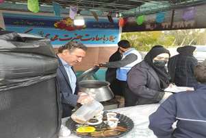 نظارت کارشناسان سلامت محیط شهرستان کوار بر برگزاری مراسم نیمه شعبان شهرستان کوار