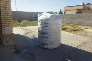 اهدای مخزن دو هزار لیتری توسط خیرین به پایگاه اورژانس شهر اکبرآباد