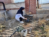 پایش کلر آب بیمارستان حضرت فاطمه الزهرا (س) کوار در بازدید کارشناسان بهداشت محیط شبکه بهداشت و درمان شهرستان کوار