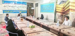 دیدار رییس و اعضای ستاد شبکه بهداشت و درمان با امام جمعه کوار