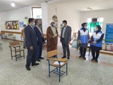 نظارت کارشناسان بهداشت شبکه بر اجرای دقیق دستورالعمل های بهداشتی در برگزاری آزمون هنر