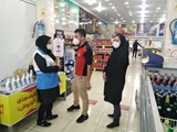 نظارت میدانی معاون بهداشتی بر رعایت پروتکل‌های بهداشتی در  اصناف کوار