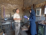 بازدید کارشناسان بهداشت حرفه ای شبکه بهداشت و درمان شهرستان کوار از کارگاه های صنعتی سطح شهر
