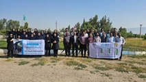 *پیاده روی کارکنان شبکه بهداشت و درمان و بیمارستان حضرت فاطمه الزهرا (س) کوار به مناسبت هفته سلامت*