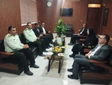 دیدار سرپرست شبکه بهداشت و درمان شهرستان کوار  با فرماندهی نیروی انتظامی 